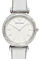 Emporio Armani Ceas rotund cu o curea de piele Femei