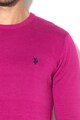 U.S. Polo Assn. Pulover din tricot fin cu logo brodat Barbati