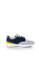 Pepe Jeans London Pantofi sport usori cu garnituri cu aspect de piele intoarsa si tricot Jayden Fete