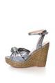 Pepe Jeans London Sandale wedge de piele sintetica Walker Femei