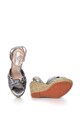 Pepe Jeans London Sandale wedge de piele sintetica Walker Femei