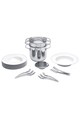 BergHoff Set pentru paste, oale + farfurii/tacamuri, inox/portelan Barbati