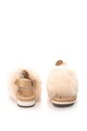 UGG Sandale slingback de piele cu par scurt, cu bareta separatoare Holly Femei