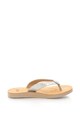 UGG Papuci flip-flop de piele, cu aspect metalizat Tawney Femei