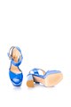 Love Moschino Sandale slingback de piele sintetica, cu aspect metalizat Femei