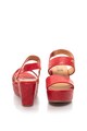 Love Moschino Sandale wedge cu logo in relief Femei