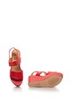 Love Moschino Sandale wedge cu logo in relief Femei