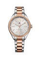 Tommy Hilfiger Ceas quartz Chrissy, Auriu rose/Argintiu Femei