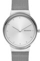 Skagen Ceas cu bratara metalica cu model plasa Freja Femei