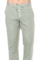 Scotch & Soda Pantaloni chino din amestec de in cu snur Warren Barbati