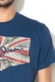 Pepe Jeans London Тениска Flag с лого и стандартна кройка Мъже