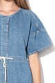 Pepe Jeans London Rochie midi de denim cu terminatie rotunjita  Chleo Femei