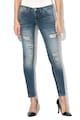 Pepe Jeans London Blugi skinny cu aspect deteriorat Ripple Femei