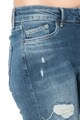 Pepe Jeans London Blugi skinny cu aspect decolorat si rupturi decorative Pixie Femei