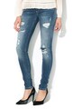 Pepe Jeans London Blugi skinny cu aspect decolorat si rupturi decorative Pixie Femei