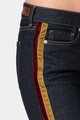 Pepe Jeans London Straight fit farmernadrág bársonyos oldalsávval női