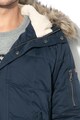 Pepe Jeans London Geaca cu gluga cu captuseala de blana shearling sintetica Drury Barbati