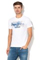 Pepe Jeans London Tricou slim fit cu logo Golders, Alb optic Barbati