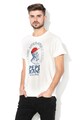 Pepe Jeans London Tricou cu logo si imprimeu grafic Times Barbati