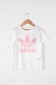 adidas Originals Tricou din bumbac cu logo Fete