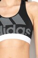 adidas Performance Bustiera cu imprimeu logo, pentru fitness Femei