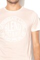 BLEND Вталена тениска с текстова щампа Мъже