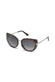 GUESS Ochelari de soare cat eye cu rama cu animal print Femei