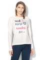 ESPRIT Bodywear Bluza de pijama cu imprimeu text si grafic Dana Femei