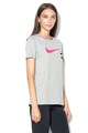 Nike Logómintás póló, Melange Szürke, L női
