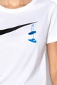 Nike Tricou cu imprimeu logo, Alb, XS Femei