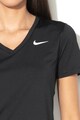Nike Tricou cu decolteu in V si Dri-Fit, pentru antrenament Femei