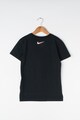 Nike Tricou cu terminatie asimetrica si imprimeu logo Baieti