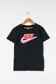 Nike Tricou cu terminatie asimetrica si imprimeu logo Baieti