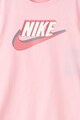 Nike Tricou cu terminatie asimetrica si imprimeu logo Baieti
