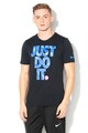 Nike Tricou cu model text, pentru baschet Dri Fit Barbati