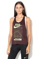 Nike Top cu spate decupat, pentru alergare Dri-Fit Femei