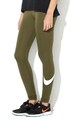 Nike Colanti cu banda logo elastica in talie, Verde militar Femei