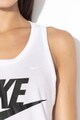 Nike Топ с изрязан гръб и лого Жени