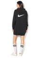 Nike Hanorac supradimensionat cu buzunare laterale, Negru Femei