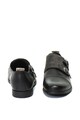 GUESS Pantofi monk de piele cu detaliu de piele intoarsa Barbati