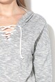 ROXY Kapucnis pulóver keresztezett nyakrésszel női