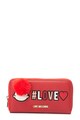 Love Moschino Portofel de piele ecologica cu aplicatii decorative Femei