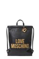 Love Moschino Rucsac de piele ecologica cu snur si logo Femei