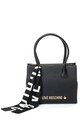 Love Moschino Műbőr tote táska logórátéttel női