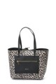 Pollini Geanta shopper de piele ecologica cu aspect de animal print Femei