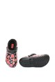 Crocs Papuci Crocs cu captuseala din material teddy si model floral Classic Femei