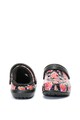 Crocs Papuci Crocs cu captuseala din material teddy si model floral Classic Femei