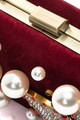 Silvian Heach Collection Geanta plic minaudiere cu perle si strasuri Femei