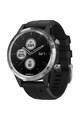 Garmin Ceas smartwatch  Fenix 5 Plus, HR, GPS, Silver, Silicone Black Barbati