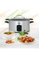 Heinner Slow Cooker  , 6 L, 185 W, Control Electronic, 3 Setari temperatura, Timer, Inox Femei